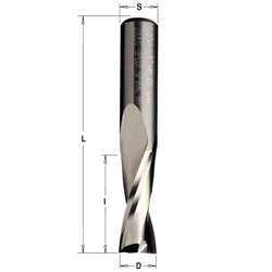 191.001.11 CMT Upcut Spiral Router Bit, 1/8" diameter, 1/2" cutting length, 1/4" shank 191.001.11