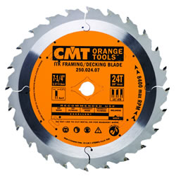 250.024.07 CMT ITK Framing &amp; Decking Blade, 7.25" diameter 250.024.07