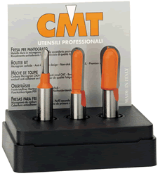 CMT 814.001.11 CMT Round Nose Router Bit Set 1/4" shank 814.001.11