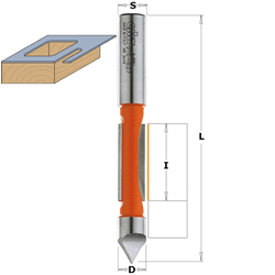 CMT 816.064.11 CMT Panel Pilot Router Bit, 1/4" diameter, 1/4" shank 816.064.11