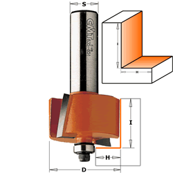 CMT 835.350.11 CMT Rabbeting  Router Bit 1/2" depth 1/2" length 1/4" shank