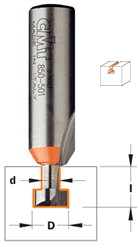 CMT Keyhole Router Bit 850.001.11 CMT Keyhole Router Bit, 3/8" diameter, 1/4" shank 850.001.11