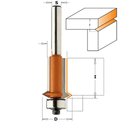 853.501.11 CMT Flush & V-Groove  Router Bit 1/2" diameter, 1/2" shank 853.501.11