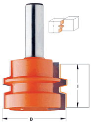 CMT Router Bit 855.501.11 CMT Reverse Glue Joint  Router Bit, 1-3/4" diameter, 1/2" shank 855.501.11