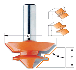 CMT Lock Miter Router Bit 855.503.11 CMT Lock Miter Router Bit, 2-3/4" diameter, 1/2" shank 855.503.11