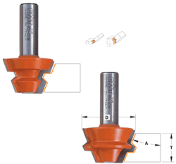 CMT Lock Miter Router Bit Set 855.505.11 CMT  22-1/2º Lock Miter Router Bit Set, 1/2" shank 855.505.11