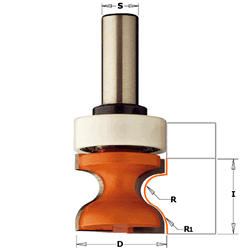 CMT Router Bit 855.804.11B CMT Window Sill Edge Router Bit Dia.1-1/4" 855.804.11B