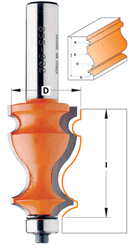 CMT Traditional Molding Router Bit 855.902.11 CMT Traditional Molding Router Bit, 1-1/16" diameter, 1/2" shank 855.902.11