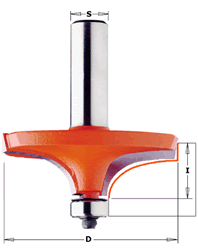 856.601.11 CMT Table Edge  Router Bit, 2-1/2" diameter, 1/2" shank 856.601.11