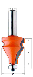 856.701.11 CMT Hand Rail Router Bit, 1-3/8" diameter, 1/2" shank 856.701.11