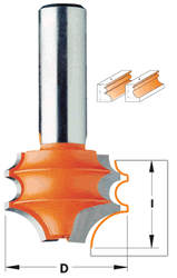 CMT Molding System Router Bit 856.852.11 CMT Molding System Router Bit, Profile A, 1/2" shank 856.852.11
