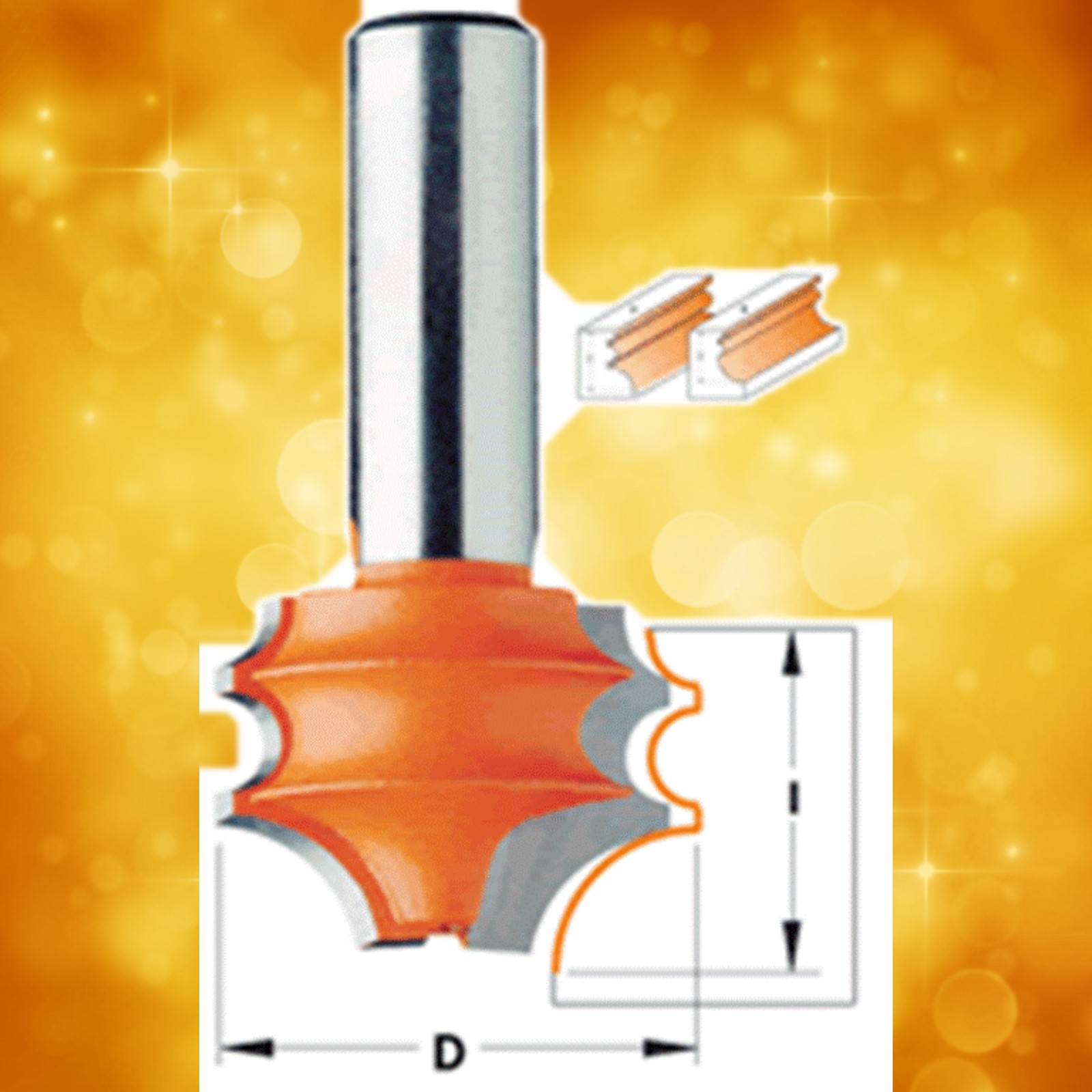 CMT Molding System Router Bit Profile A, 1/2" shank Mike's Tools