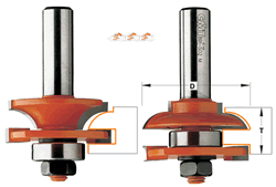 CMT 891.501.11 CMT Rail and Stile  Router Bit Set - Profile A 891.501.11