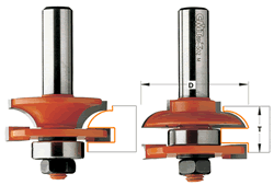 CMT 891.503.11 CMT Rail and Stile Router Bit Set - Profile C 891.503.11