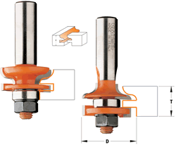 CMT 891.517.11 CMT Sommerfeld Junior Rail & Stile Router Bit Set, 1/2" shank 891.517.11
