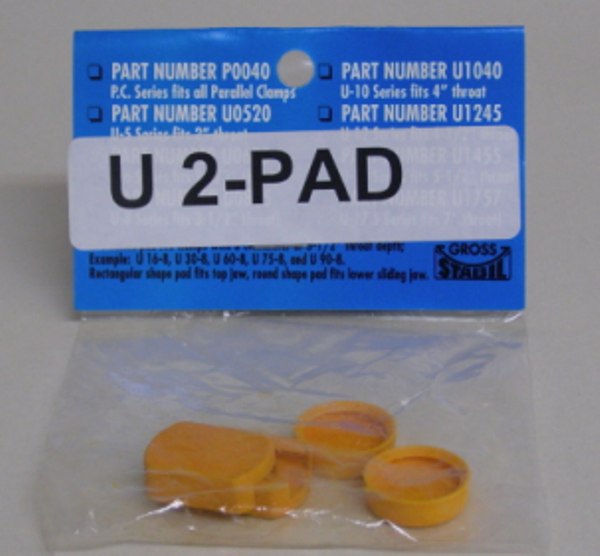 U-2Pad Gross Stabil Replacement Pads for clamps with 2" throats (2 pak) U-2Pad