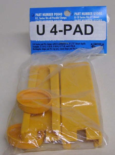 Gross Stabil Replacement Pads for clamps with 4" throats (2 pak) U-4Pad