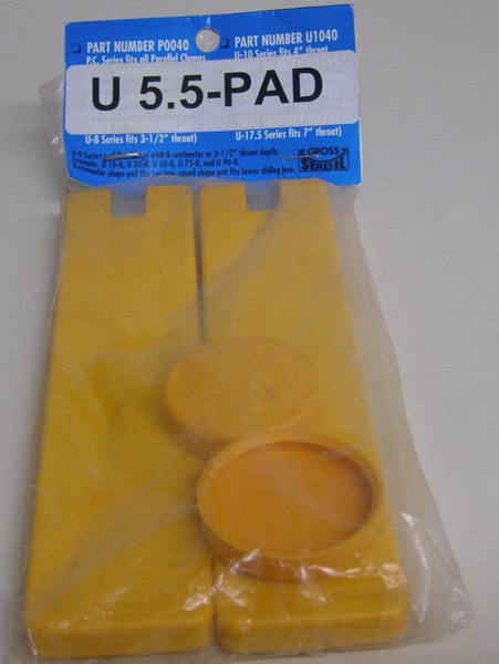 U-5.5Pad Gross Stabil Replacement Pads for clamps with 5.5" throats (2 pak) U-5.5Pad