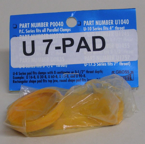 U-7Pad Gross Stabil Replacement Pads for clamps with 7" throats (2 pak) U-7Pad