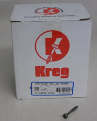 Kreg Pocket Hole Screws SPS-HL125-500 Kreg 1-1/4" #7, Self-Tapping, Hi-lo Thread, Pan Head, 500 count SPS-HL125-500