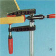 TKG-30 Gross Stabil Telescopic Edge Gluing Clamp  (Shown with optional bar clamp) TKG-30
