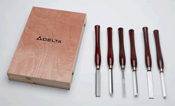 Delta Lathe Chisels 46-626 6 Pc. High-Speed Steel Turning Tools Set 46-626