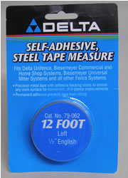 Delta/Biesemeyer 12' Left Hand 1/2" width English Tape-79-062