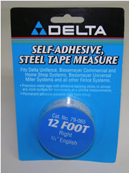 Delta/Biesemeyer 12' Right Hand, 3/4" width English Tape-79-065