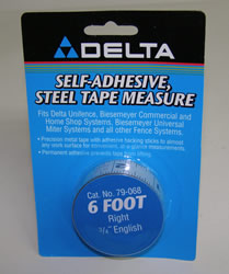 Delta/Biesemeyer 6' Right Hand, 3/4" width English Tape
