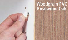 FastCap Peel & Stick PVC Screw Cover Caps 9/16" 260 Caps (Rosewood Oak)