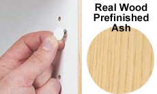 FastCap Peel &amp; Stick Finished Wood Screw Cover Caps 9/16&quot; 260 Caps (Ash)