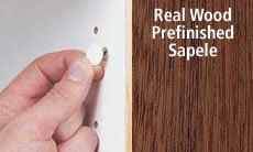 FastCap Peel & Stick Finished Wood Screw Cover Caps 9/16" 260 Caps (Sapele)