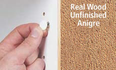 FastCap Peel & Stick Unfinished Wood Screw Cover Caps 9/16" 260 Caps (Anigre)