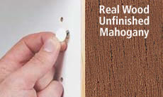 FastCap Peel & Stick Unfinished Wood Screw Cover Caps 9/16" 260 Caps (Mahogany)