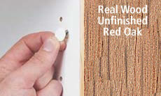 FastCap Peel & Stick Unfinished Wood Screw Cover Caps 9/16" 260 Caps (Red Oak)  