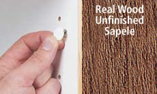 FastCap Peel & Stick Unfinished Wood Screw Cover Caps 9/16" 260 Caps (Sapele)