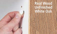FastCap Peel & Stick Unfinished Wood Screw Cover Caps 9/16" 260 Caps (White Oak)