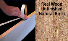 FastCap FastEdge Edge Banding Tape 15/16" 50 ft Roll Unfinished Solid Wood (Natural Birch)