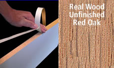 FastCap Edge Banding Tape 15/16 " 50 ft Roll Unfinished Solid Wood (Red Oak)