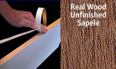 FastCap FastEdge Edge Banding Tape 15/16" 50 ft Roll Unfinished Solid Wood (Sapele)
