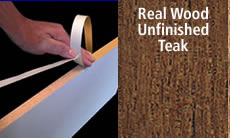 FastCap FastEdge Edge Banding Tape 15/16" 50 ft Roll Unfinished Solid Wood (Teak)