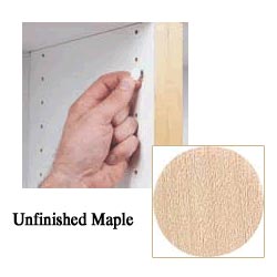 FC.MB.916.MP FastCap Peel &amp; Stick Unfinished Wood Screw Cover Caps 9/16" 260 Caps (Maple)   FC.MB.916.MP