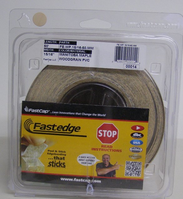 FastCap FE.WP.15/16-50.MM Manitoba Maple Edge Banding Tape PVC 15/16&quot; 50 ft Roll
FE.WP.15/16-50.MM