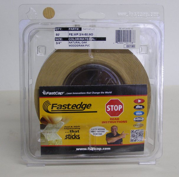 FastCap FE.SP-3/4-50.NO Natural Oak Edge Banding Tape PVC 3/4&quot; 50 ft Roll
FE.SP-3/4-50.NO