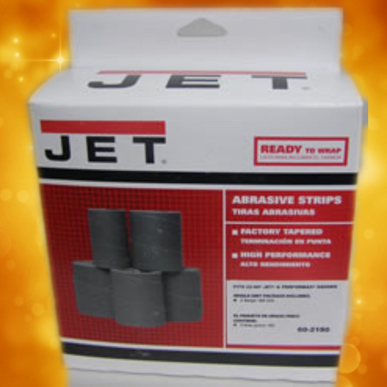 Jet Sand Paper 60-2180 Ready-To-Wrap Abrasives, 180 grit, 3-wraps in Box for 22-44 60-2180