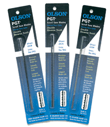 Olson PG455RDZ Precision Ground Scroll Saw Blade 12 Blades PG455RDZ