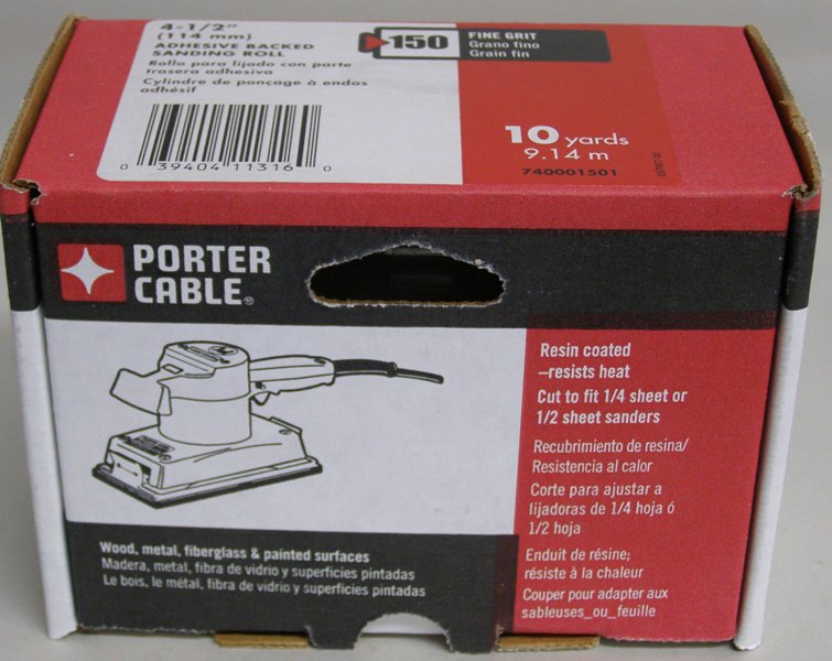 Porter Cable 740001501 150 Grit 4-1/2&quot; x 10 Yard, PSA Sanding Roll
740001501