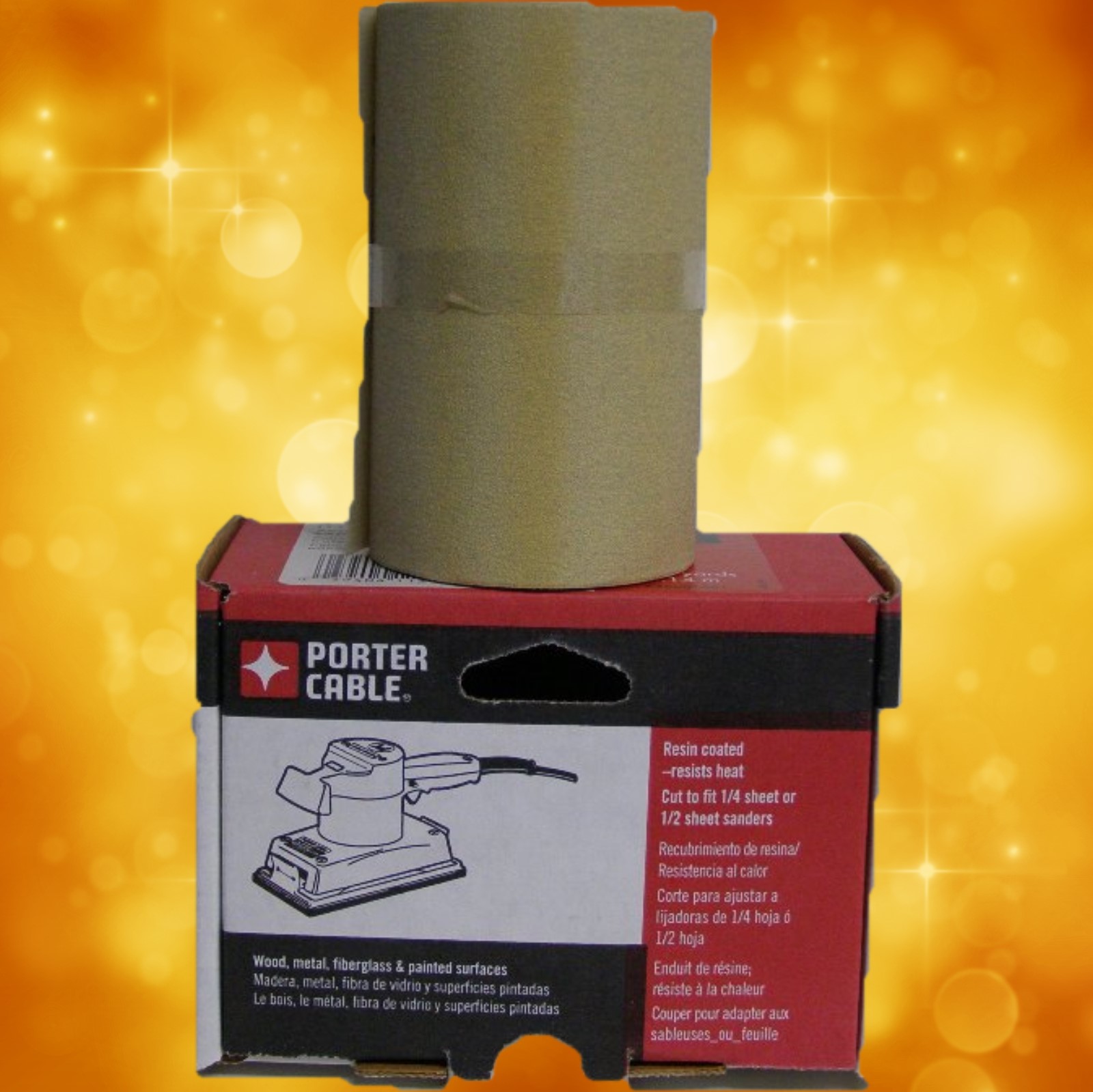 Porter-Cable 4-1/2" x 10 Yard, Adhesive-Backed Sanding Roll - 150 Grit 740001501