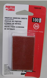 Porter-Cable Adhesive-Backed Profile Sanding Sheets - 100 Grit 758001020