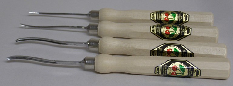 Two Cherries Set of 4 Micro Carving Chisels 512-5404